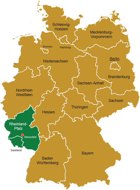 Liefergebiet Rheinland-Pfalz